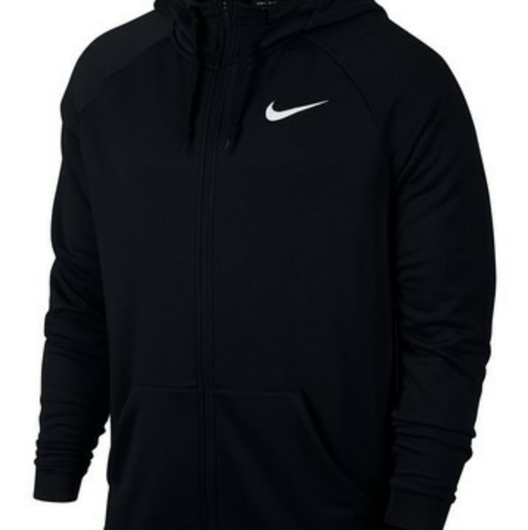black nike zip up hoodie